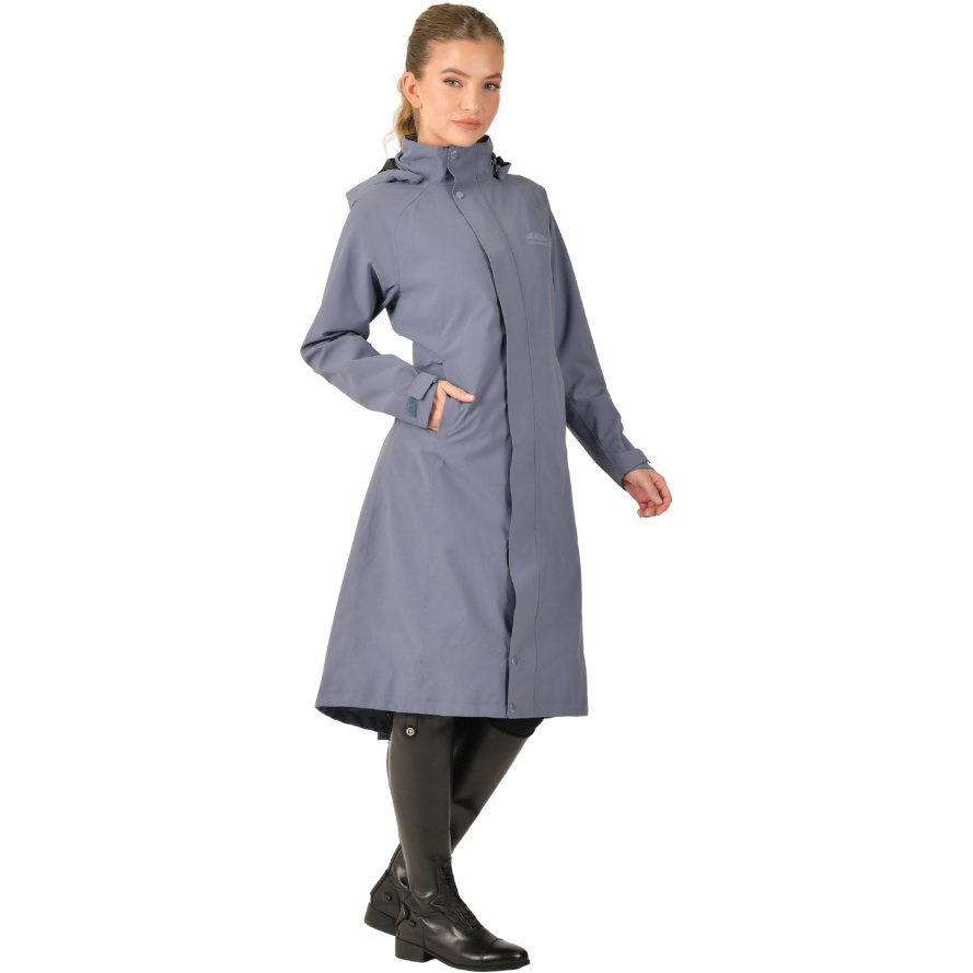 2025 Weatherbeeta Womens Windbreaker Longline Riding Jacket 1028839 - Slate Blue